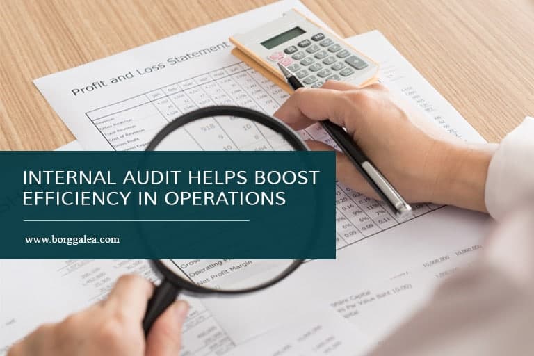 Internal audit helps boost efficiency in operations