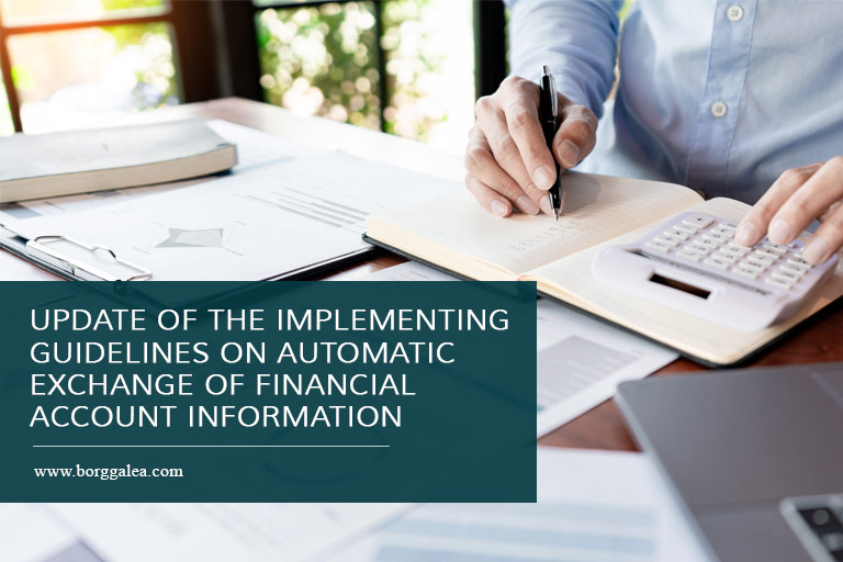 Update of the Implementing Guidelines on Automatic Exchange of Financial Account Information